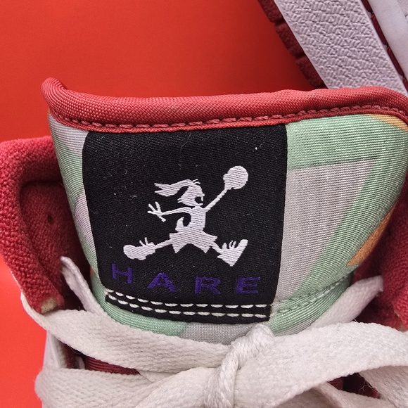 Nike Air Jordan 1 Retro Hare 2009 Bugs Bunny White/Silver size 11.5 374454-011. - Picture 3 of 13